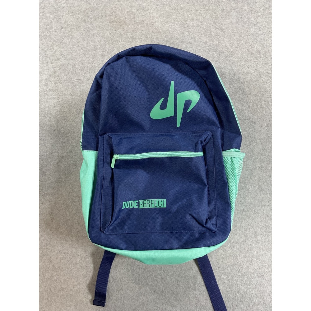 Dude Perfect Backpack Navy Blue Mint Green Kids School Bag DP Logo